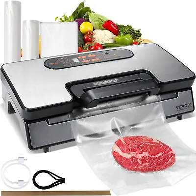 VEVOR Vacuum Sealer Machine Food Preservation Storage Saver 90Kpa W/ Seal Bag • $79.99