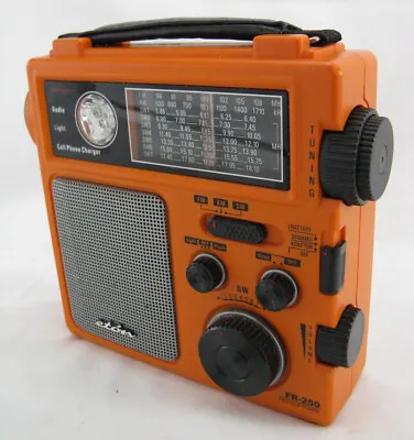 Eton FR-250 AM/FM/SW1-7 World Receiver Portable Emergency Radio Hand Crank Power • $21.85