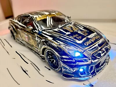 NISSAN GT-R R35 Liberty Walk 1/18 Custom  LIT  CAR-TOONED  Paint Working Lights • $249.97