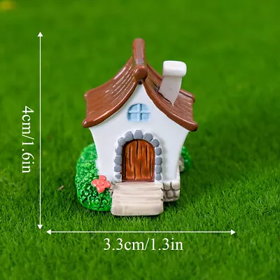 Resin Mini Mushroom House Micro Landscape Fairy Garden Miniature Craft Accessory • $1.79