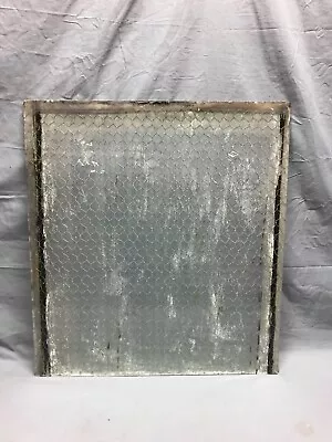 1 Piece Vintage 24x26 Industrial Chicken Wire Safety Security Glass Old 535-23B • $195