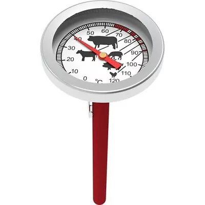 £9.59 • Buy Meat Roasting Thermometer Stainless Steel Dial 0°C +120°C Kitchen BBQ Cooking