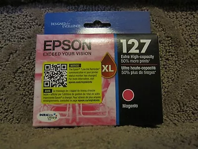 Epson T127320 T127320-S  Magenta Ink Cartridge Genuine # 127 127XL T127 01/2026 • $21