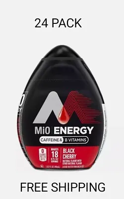 MiO Energy Water Enhancer Black Cherry With Caffeine - 1.62 Oz - Pack Of 24 • $69.99