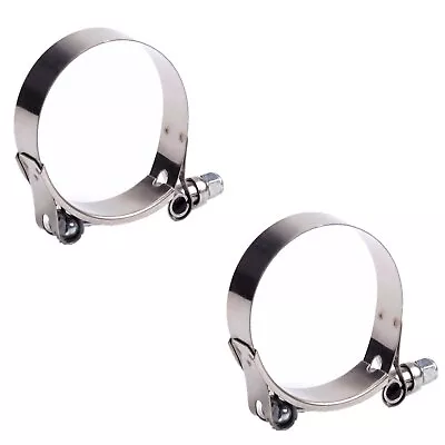 2X 1.75  Stainless Steel T-Bolt Clamps Turbo Intake Silicone Hose Coulper Clamps • $6.12