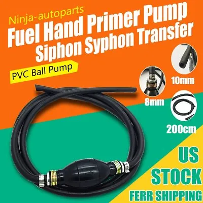 3/8  Premium Primer Hose Marine Boat Fuel Line Hand Primer Bulb Ball Pump 8mm US • $17.26