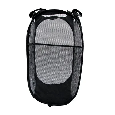 Mesh Pop Up Laundry Hamper Collapsible Clothes Basket Bin Bedroom Dorm Essential • $10.21