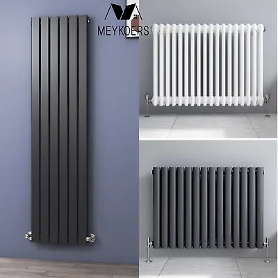 Designer Radiator Horizontal Vertical Flat Panel Oval Column Heating Panel Rads • £69.54