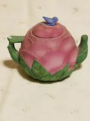 $5.84 • Buy Vintage 1995 Avon Collectable Blue Bird Flower Teapot