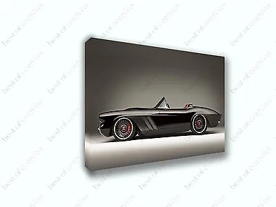 Classic Chevy Corvette Vintage Car Poster Canvas Print Art Home Decor Wall Art • $465.51