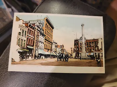 Main Street &market Square Norfolk Virginia Va Postcard  Miller Rhoads & Co. • $24