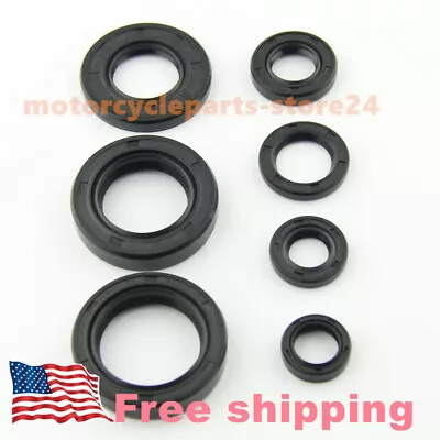 7PCS For Yamaha Engine Oil Seal Kit Fit DT125 DT175 1976-81/ YZ100 YZ125 1977-80 • $15.43