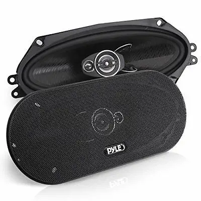 Pyle PL410BK 3-Way Universal Car Stereo Speakers - 300W 4  X 10  Triaxial • $51.99