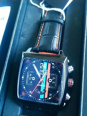 Mens Motorsport Le Mans Race Steve McQueen Style Watch  With Tag Lovely Gift • $75.76