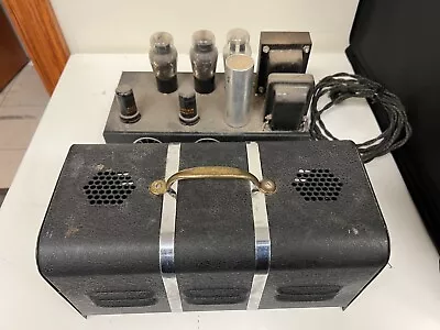 Vintage Tube Amplifier - Unknown Maker - Untested Sold As-Is As-Found • $249.99