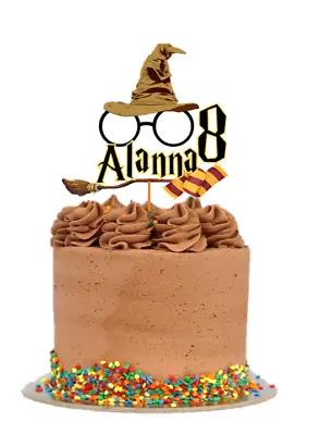 $14.80 • Buy Harry Potter Cake Topper Personalised Name Glossy Cardstock Decoration
