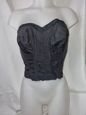 Gorgeous Black ZIGANE Boned Corset Basque Top Size 16 (TV) • £7.99