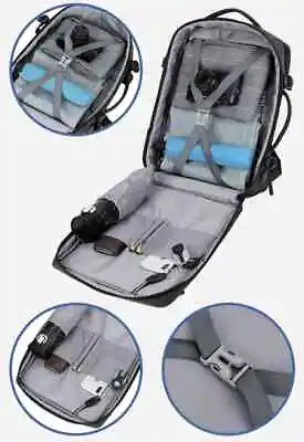 Travel Backpack Travel Laptop Bag Airlines Laptop Shoes Beautycase • £37.19