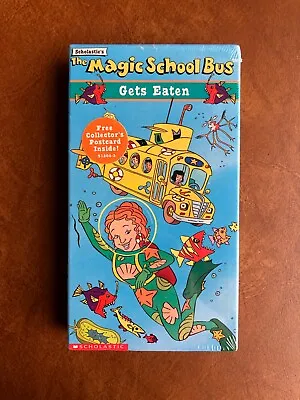 (NEW) THE MAGIC SCHOOL BUS GETS EATEN VHS TAPE ORIGINAL 90s CARTOON • $4