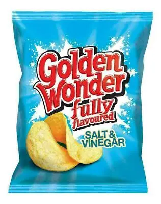 £17.29 • Buy Golden Wonder Crisps Box Of 32 X 32.5g SALT AND VINEGAR New Stock