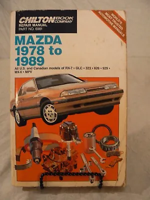 1978 - 1989 Mazda RX-7 GLC 323 626 929 MX-6 MPV Chilton Repair Manual  • $7.99