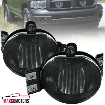 Smoke Fog Lights Fits 2002-2008 Dodge Ram 1500 2500 3500 Driving Bumper Lamps • $26.49