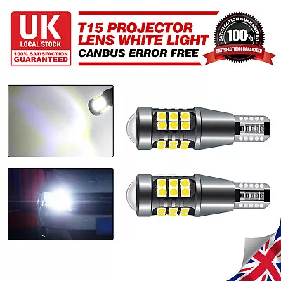 2X T15 W16W Reverse 921 955 LED Car Light Bulbs 6000K White Canbus Error Free • £8.99