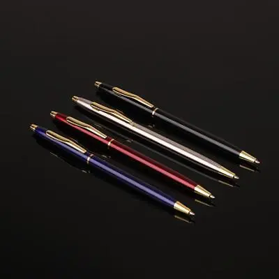 Luxury Full Metal Ballpoint Pen Black Ink Gel Pen Stationery Office 1mm Best • $1.13