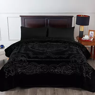 9 Pounds Heavy Thick Korean Mink Blanket 85'' X 95'' King (Oversized Queen) Soft • $68.98