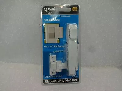 Wright Products White Screen & Storm Door Pull Handle Latch V333WH • $10