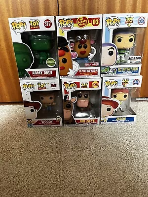 £50 • Buy Funko Pop Toy Story Bundle. Woody, Buzz, Jessie, Bullseye, Army Man ECCC 2018
