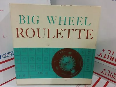 Vtg Big Wheel Roulette Set Herman Baron Casino Game 8 Inch No 200 100% Complete • $24.95