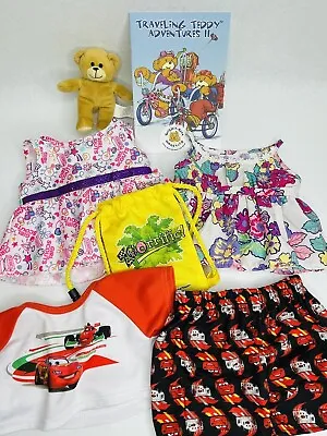 Build A Bear Clothes LOT Lightning McQueen Dresses Girl Scouts Book Backpack • $13.99