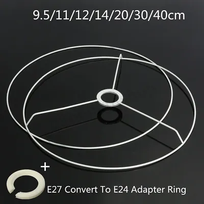 £4.55 • Buy Dia. E27 DIY Circular 11 To 40cm Lampshade Frame Ring Set Lamp Light Shade Kit