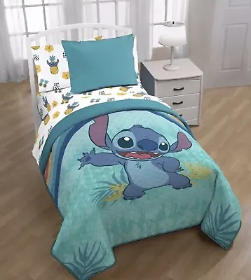$74.99 • Buy Stitch And Lilo Kids Girl Disney Bedspread And Sheet Set 5 Pcs Twin Size