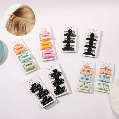 $3.84 • Buy 3Pcs Women Mini Small Hair Clips Claw Crab Clamp Pin Barrettes Hair Accessories