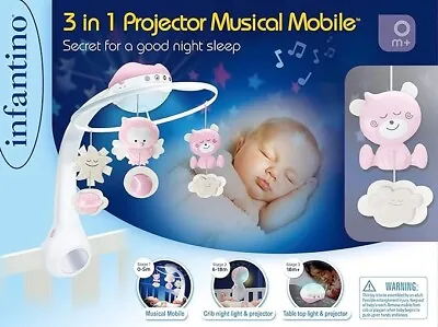 Baby Night Light - 3 In 1 Projector Musical Mobile - By Infantino • £39.99