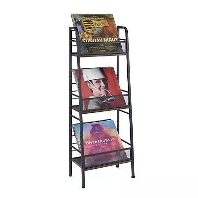 Vinyl Record Storage Holder 3-Tier Large Capacity LP Records Rack Store About... • $69.90
