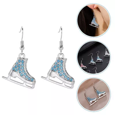 Skating Rhinestone Earrings - Sports Jewelry • £7.98