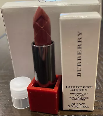 $16 • Buy BURBERRY KISSES HYDRATING LIPSTICK #93 Russet With Tester Box & Cap