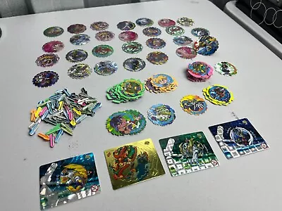 Mixed Lot Of Twisties Beyblade Mega Tazo Topz Disc Spinners Punched & Unpunched • $50
