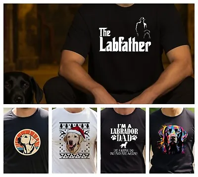 Labrador T Shirt Funny Dad Grandad Uncle Brother Dog Fathers Day Birthday Gift • £13.99