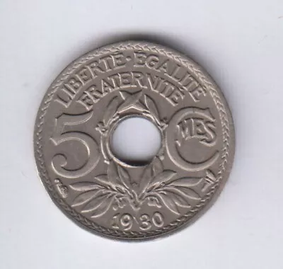 FRANCE 5 Centimes Small 1930 BU Grade (fra1890) • $25