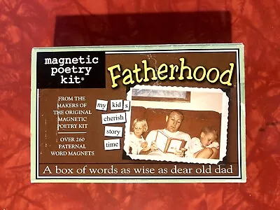 Magnetic Poetry Kit Fatherhood Hard To Find  Never Used • $12