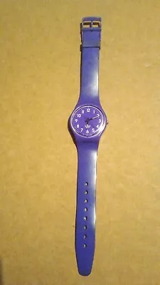 Swatch Original Watch (ip47) Purple Colourway White Numbers.. • £12.50