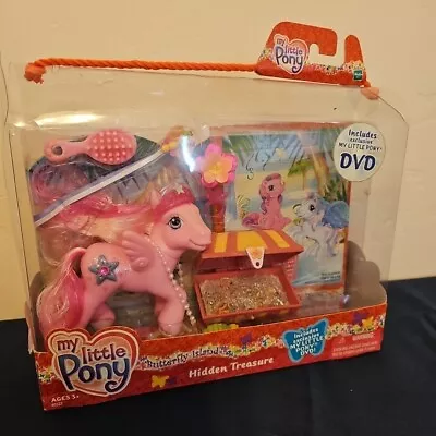 My Little Pony HIDDEN TREASURE Butterfly Island 2004 With DVD NEW In Box NIB • $25.95