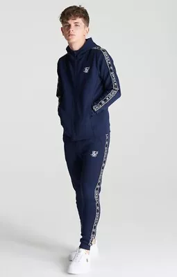 £18.99 • Buy SikSilk Boys Poly Tracksuit Twin Set - Navy/White 11-12 Years