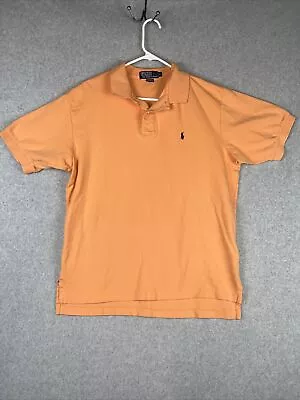 Ralph Lauren Polo Shirt Adult X-Large Orange Casual Cotton Preppy Mens XL • $11.61