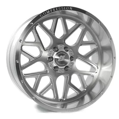 24  Axe Wheels AX5.1 Silver 24x12 Wheel 6x135 6x5.5 -44mm Lifted Truck Rim • $605