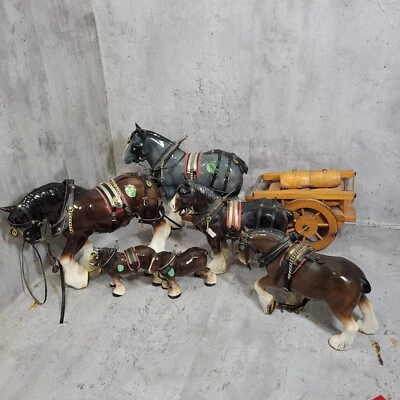 £11.50 • Buy Job Lot Vintage Melba Ware Ceramic Shire Horses. Various Sizes - See Description